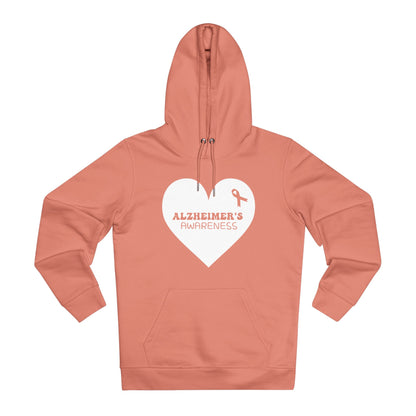 Awareness Heart - Alzheimer's | Unisex Heavy Blend Organic Hoodie Sweatshirt