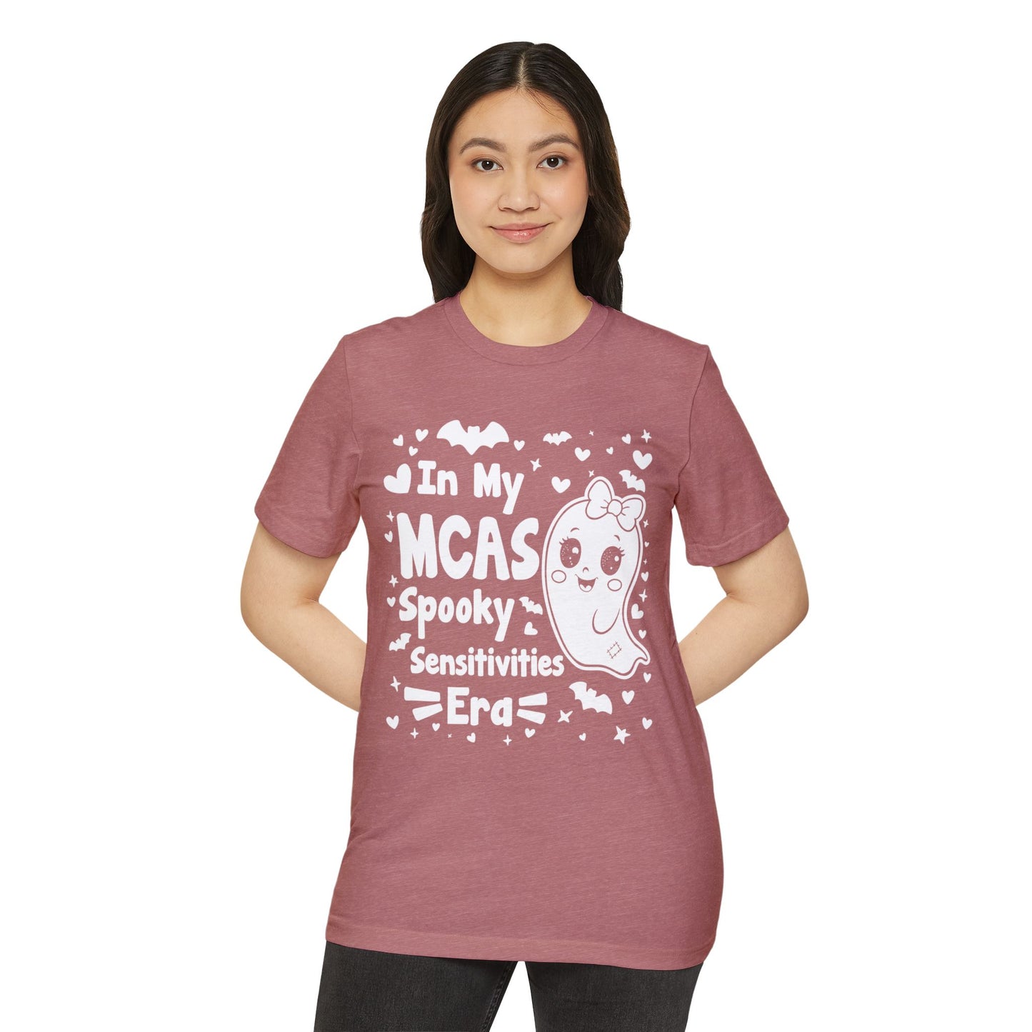 In My MCAS Spooky Sensitivities Era, Unisex Organic Cotton T-shirt, Printed