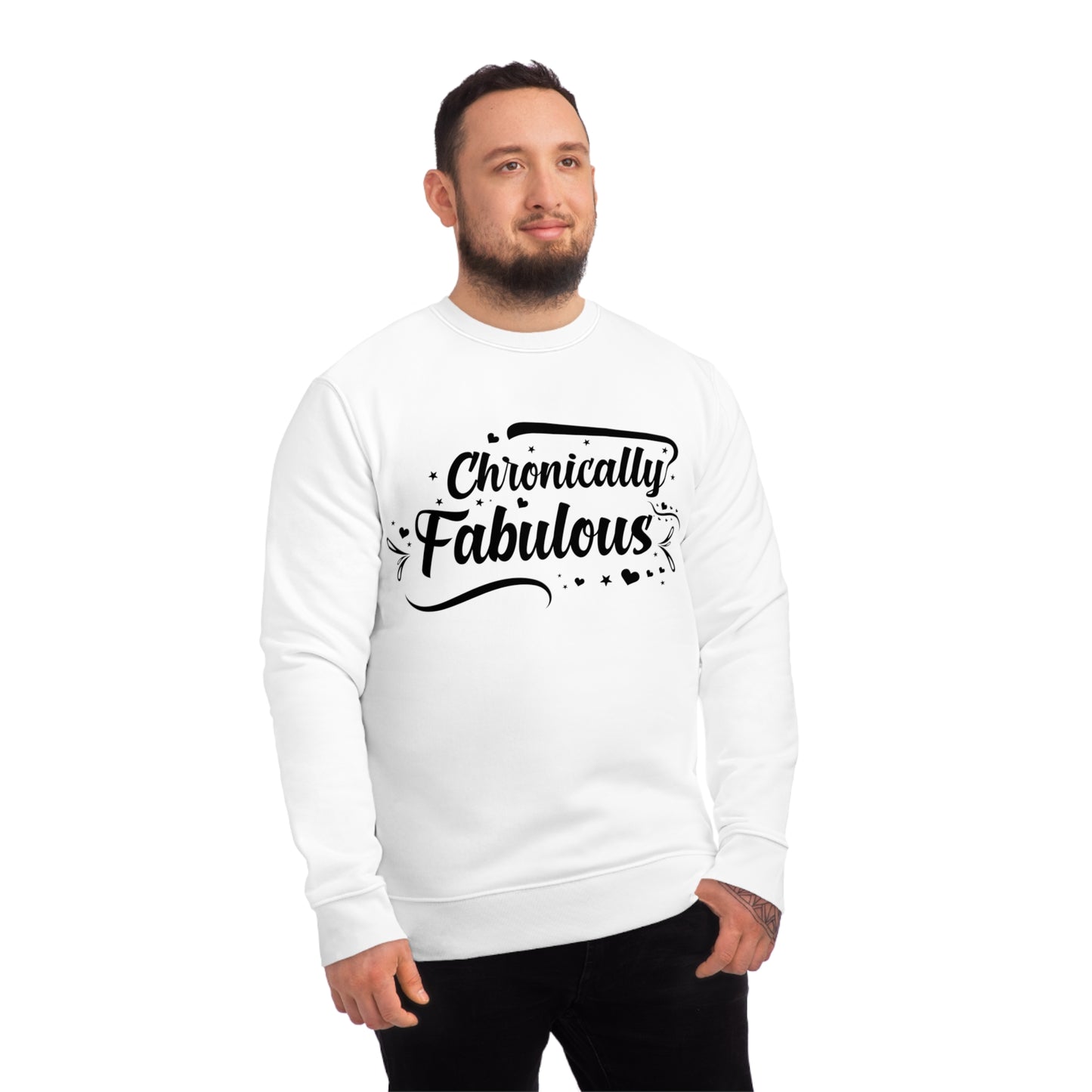 Chronically Fabulous, Unisex Organic Sweatshirt, Printed