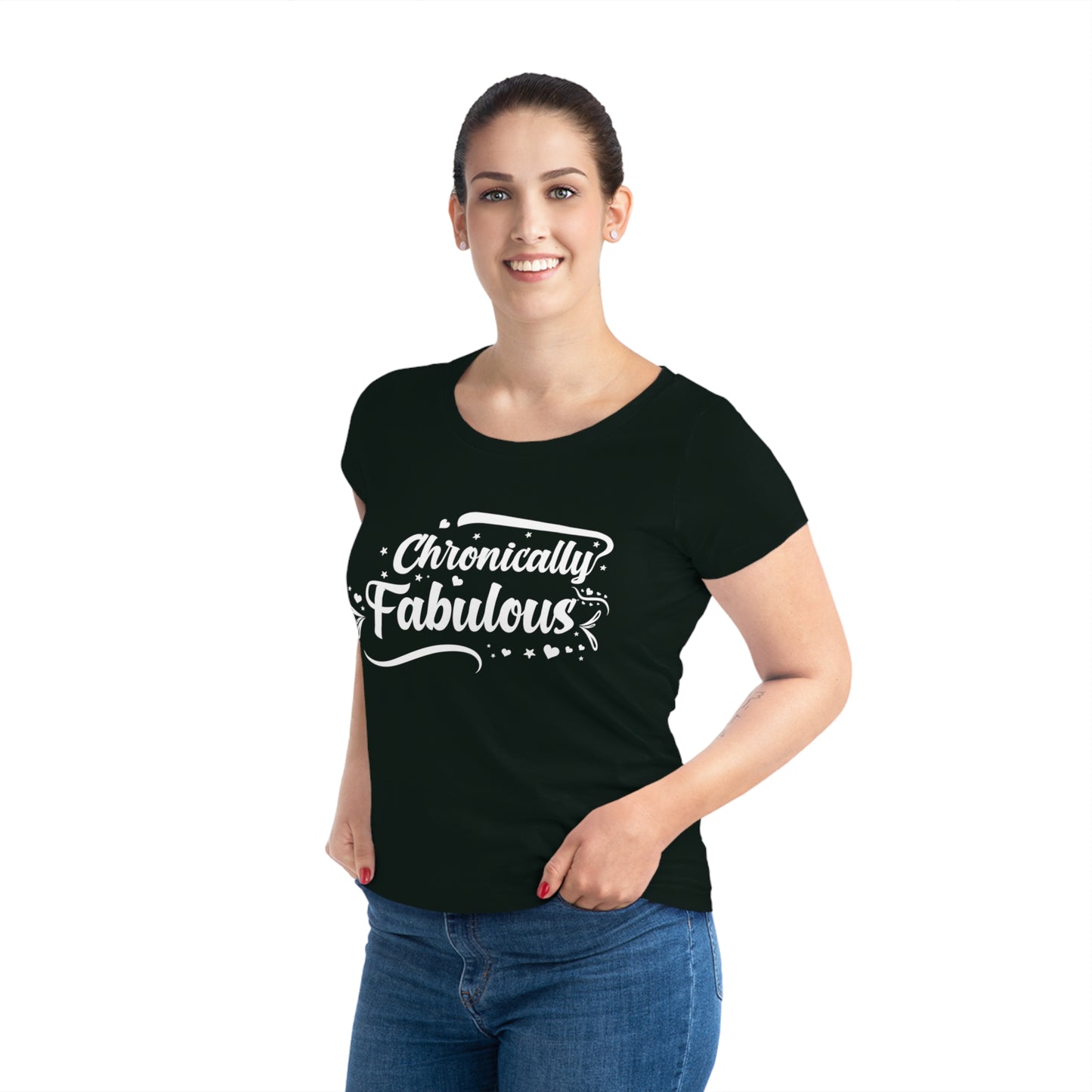 Chronically Fabulous, Women's Jazzer T-shirt (Dark), Printed