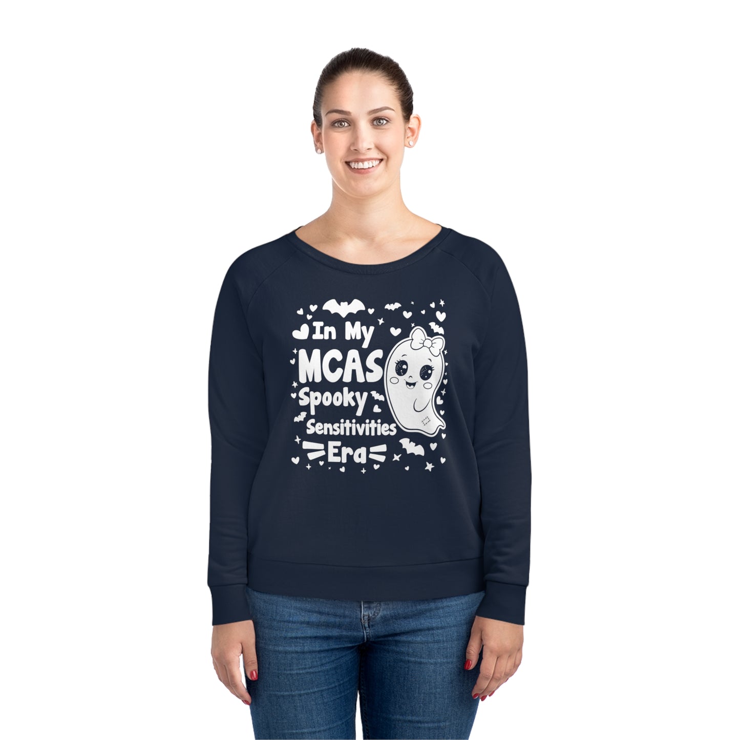 In My MCAS Spooky Sensitivities Era, Women's Dazzler Relaxed Organic Fit Sweatshirt, Printed