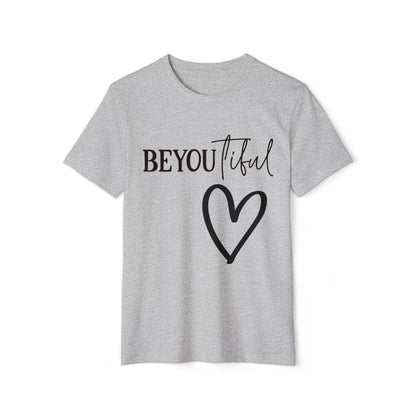 BeYOUtiful, Unisex Organic Cotton T-shirt, Printed