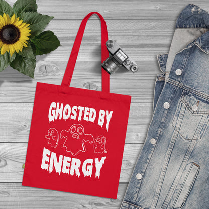 Ghosted by Energy with Spooky Ghosts, Organic Tote (Colorful), Printed