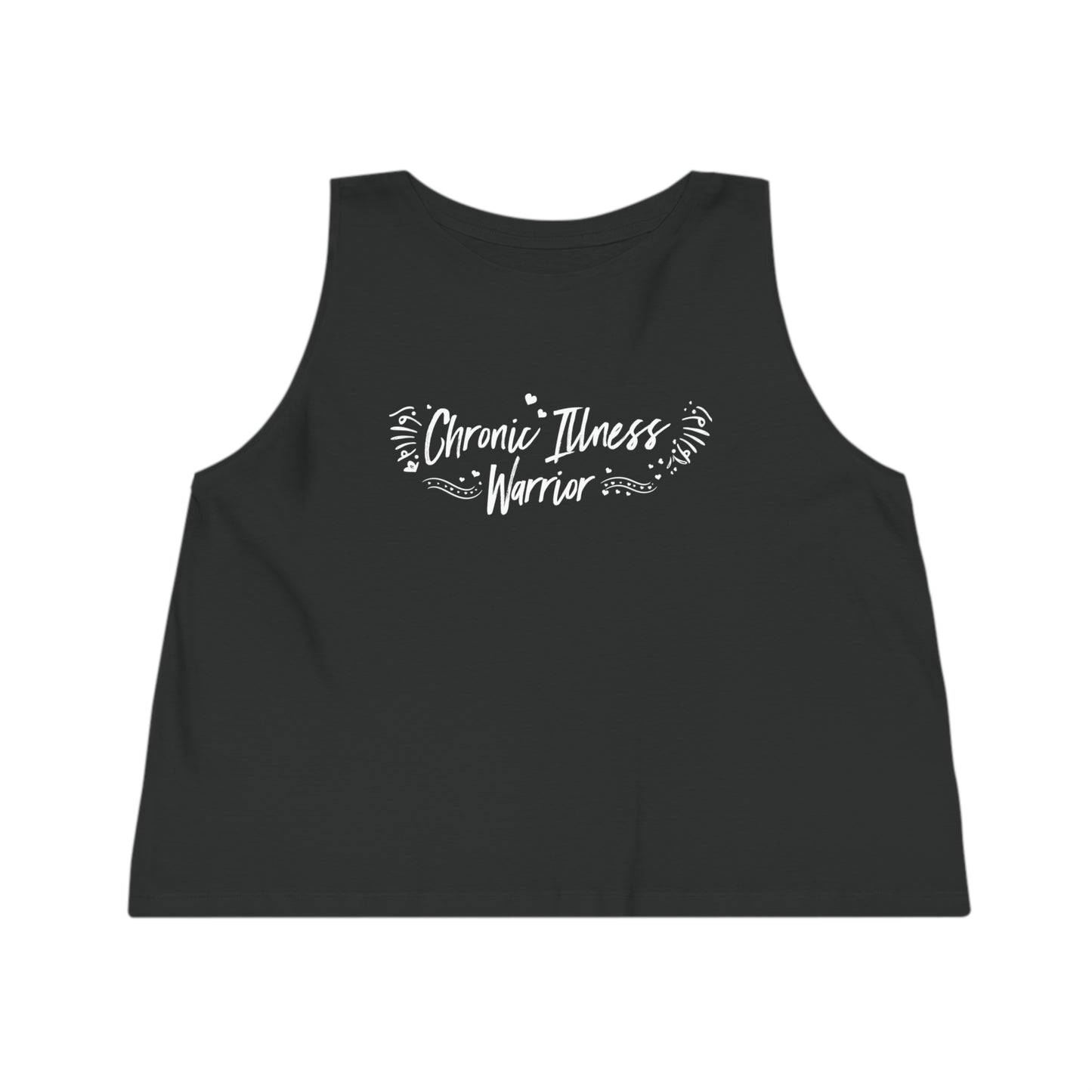 Chronic Illness Warrior, Women's Dancer Cropped Tank Top, Printed