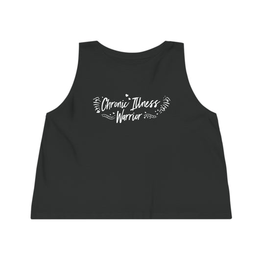 Chronic Illness Warrior, Women's Dancer Cropped Tank Top, Printed