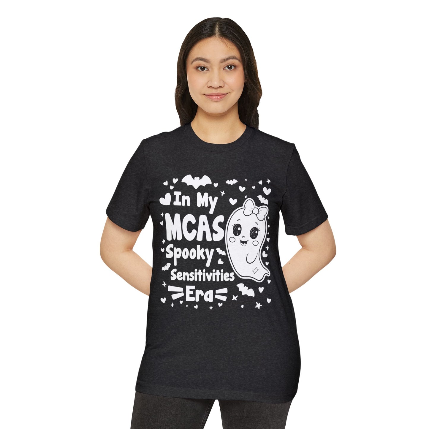 In My MCAS Spooky Sensitivities Era, Unisex Organic Cotton T-shirt, Printed