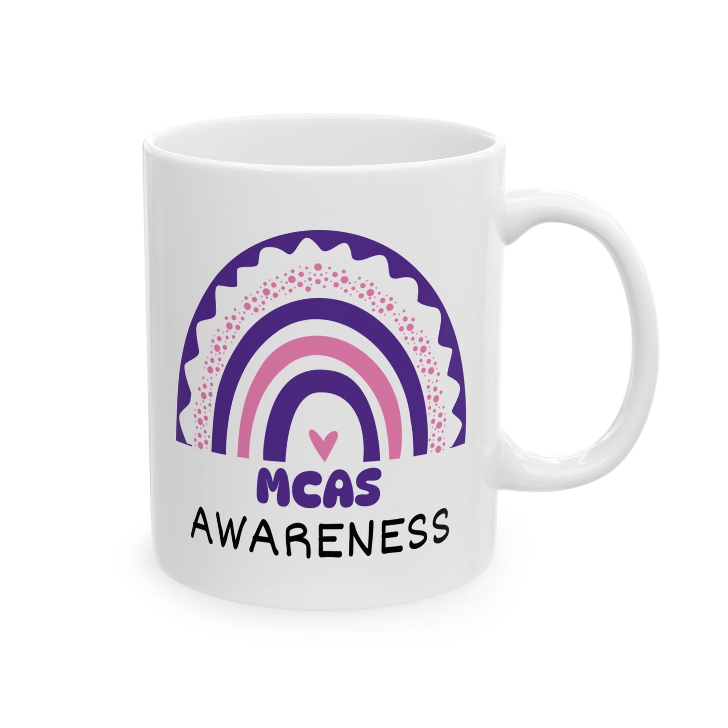 MCAS Big Awareness Rainbow | Lead-free Ceramic Mug, (11oz, 15oz)