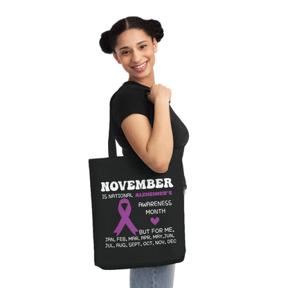 Awareness Month - Alzheimer's, Organic Tote, Printed