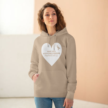 Awareness Heart - Mast Cell Activation Syndrome | Unisex Heavy Blend Organic Hoodie Sweatshirt