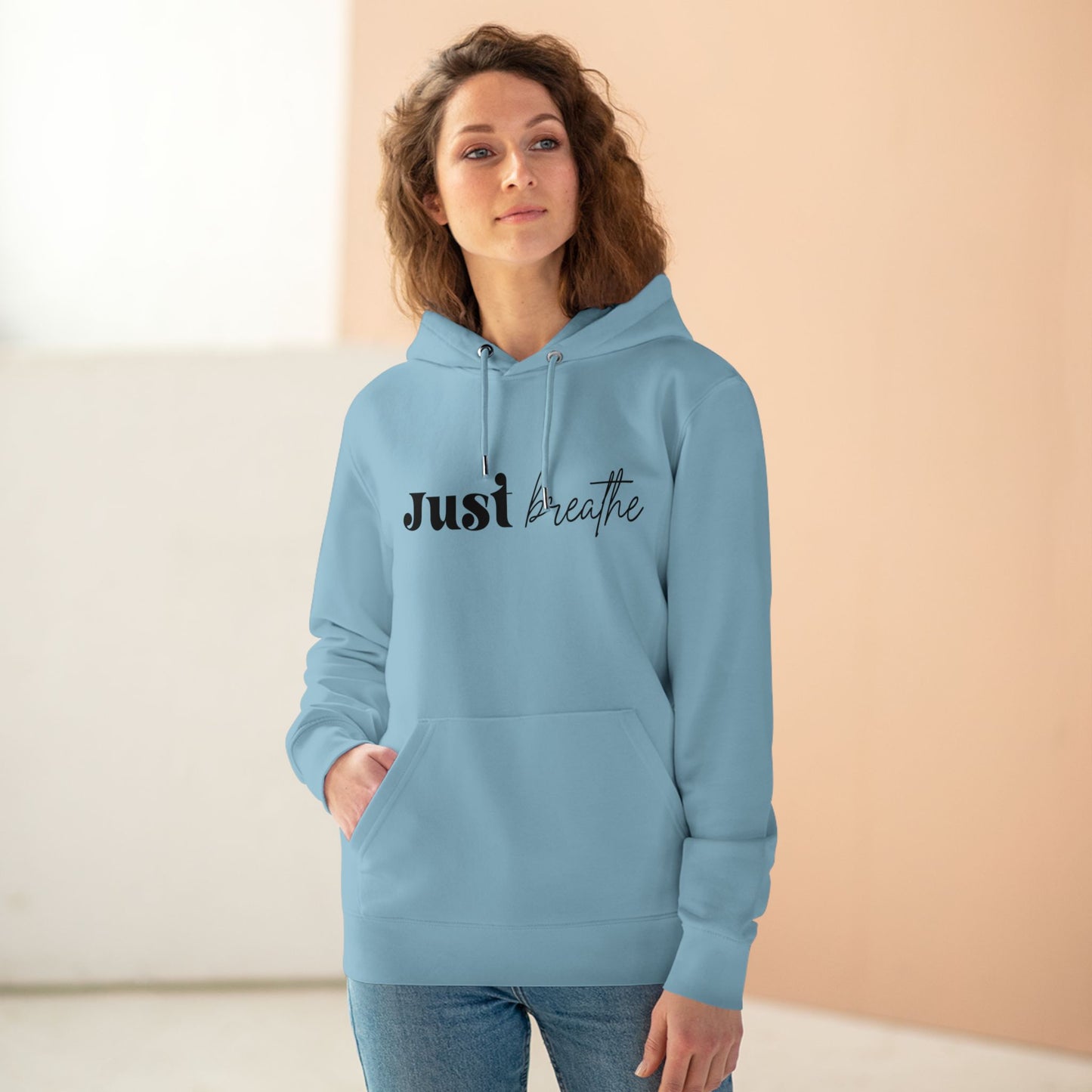 Just Breathe in Pastel Aesthetic | Unisex Heavy Blend Organic Hoodie Sweatshirt