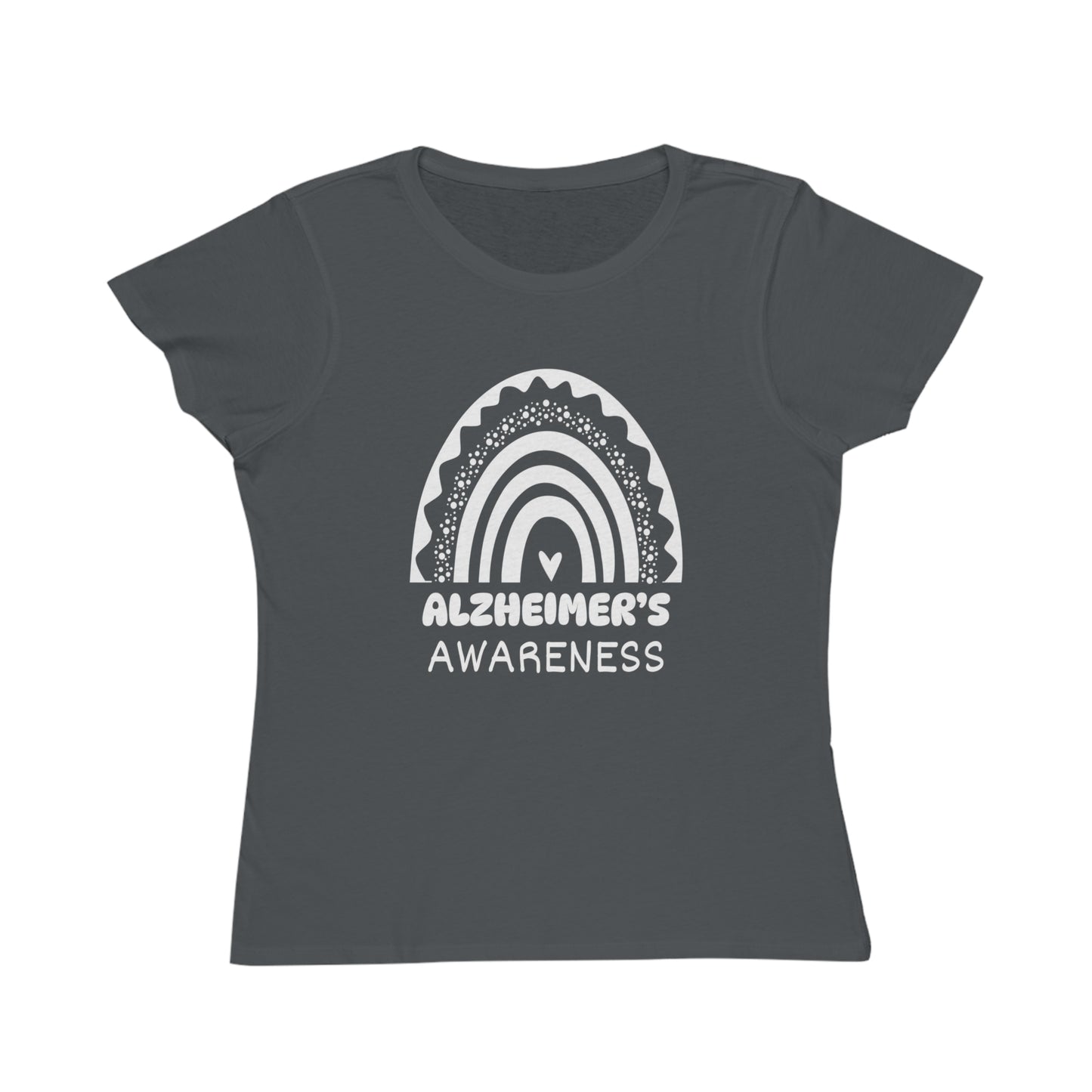 Alzheimer's Disease Big Awareness Rainbow | Women's Lightweight, Organic Classic T-shirt