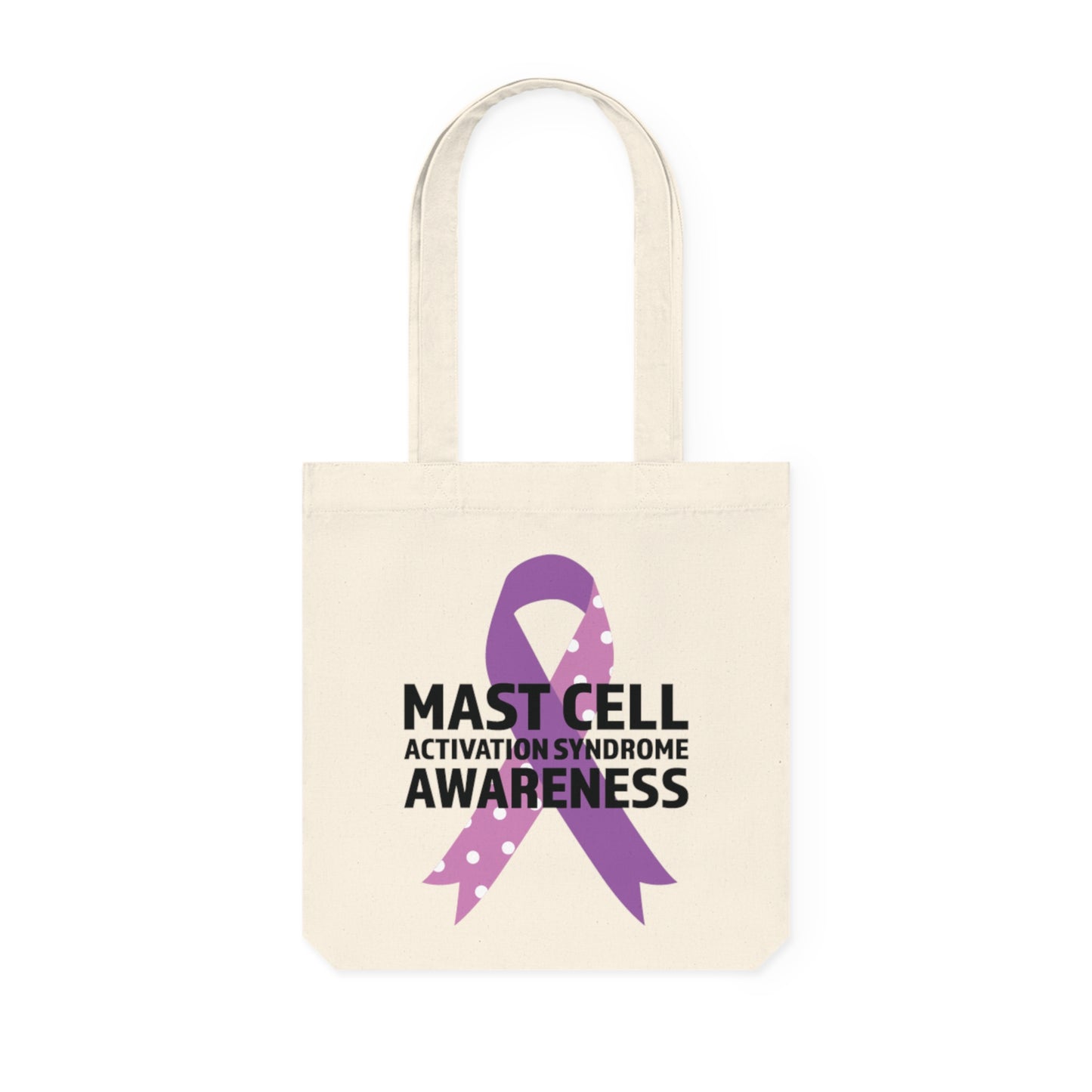 Awareness Ribbon - Mast Cell Activation Syndrome, Organic Tote, Printed