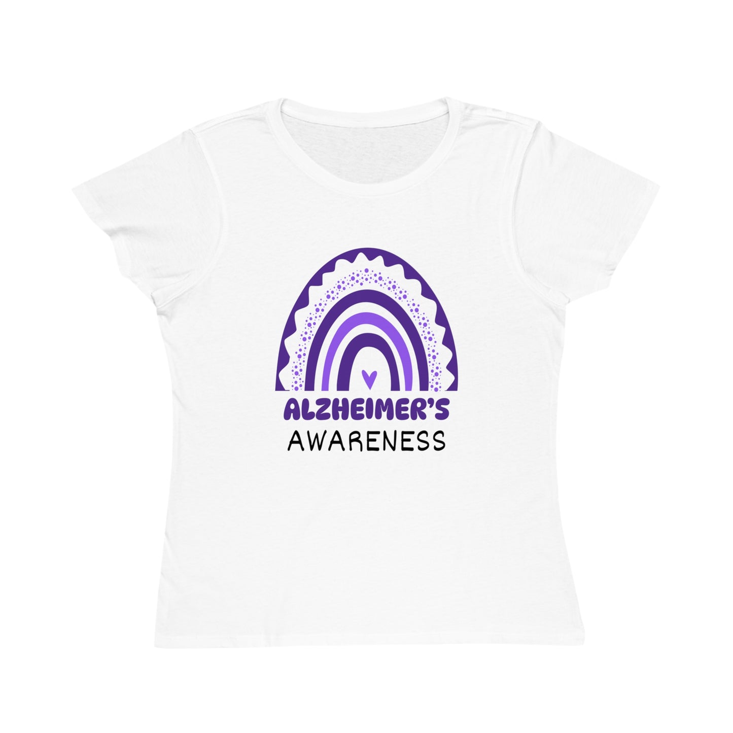 Alzheimer's Disease Big Awareness Rainbow | Women's Lightweight, Organic Classic T-shirt