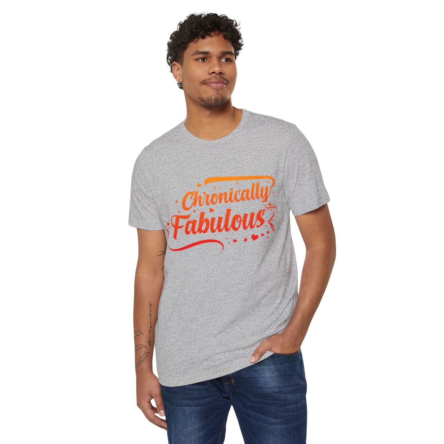 Chronically Fabulous, Unisex Organic Cotton T-shirt (Colorful), Printed