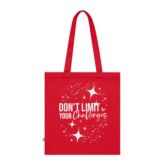 Don't Limit Your Challenges, Organic Tote (Colorful), Printed