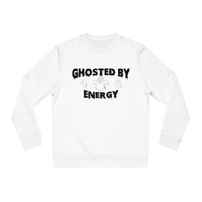 Ghosted by Energy with Spooky Ghosts, Unisex Organic Sweatshirt, Printed