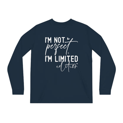 I'm Not Perfect, Unisex Organic Long Sleeve Tee, Printed