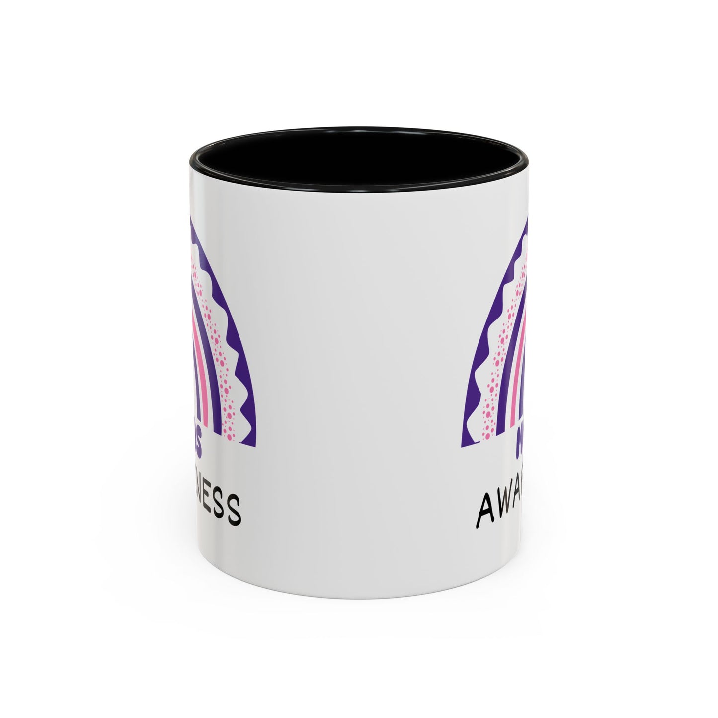 MCAS Big Awareness Rainbow | Lead-free Accent Coffee Mug (11, 15oz)