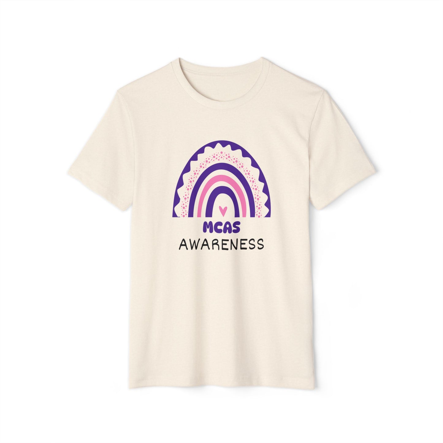 MCAS Big Awareness Rainbow | Lightweight Recycled Unisex T-shirt