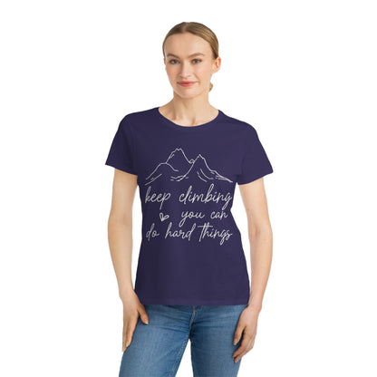 Keep Climbing, Organic Women's Classic T-Shirt, Printed