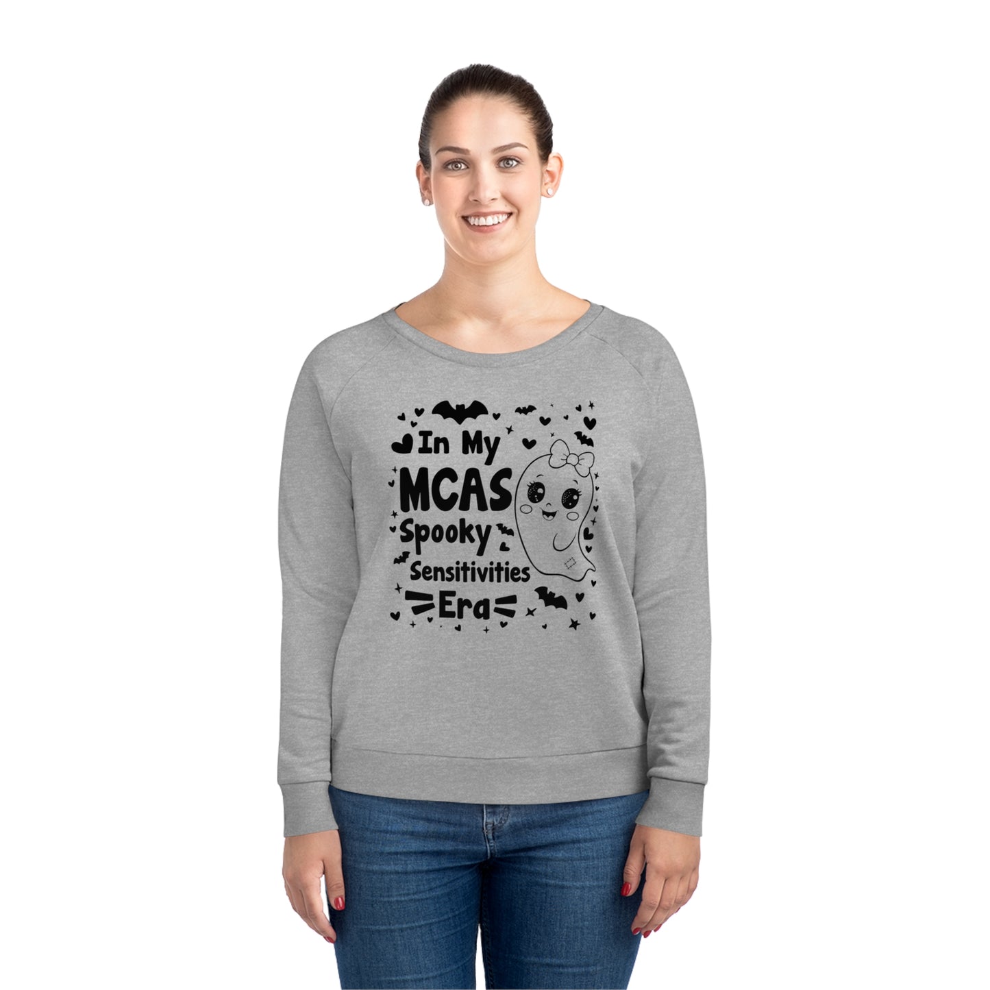 In My MCAS Spooky Sensitivities Era, Women's Dazzler Relaxed Organic Fit Sweatshirt, Printed