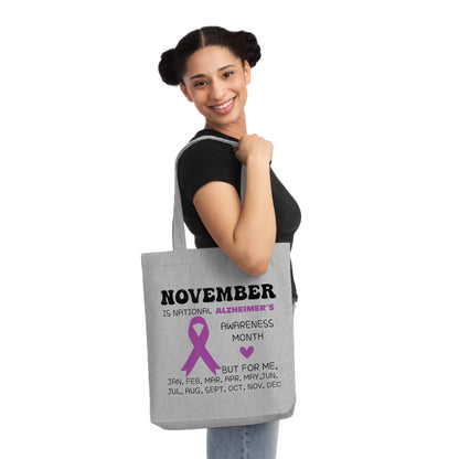 Awareness Month - Alzheimer's, Organic Tote, Printed