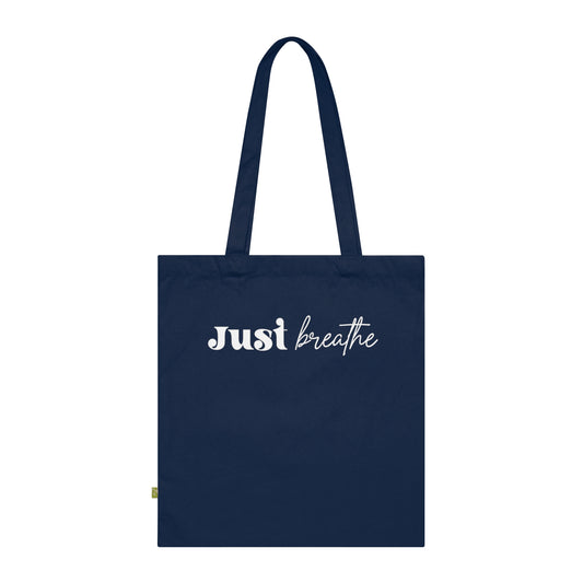 Just Breathe, Organic Tote (Colorful), Printed