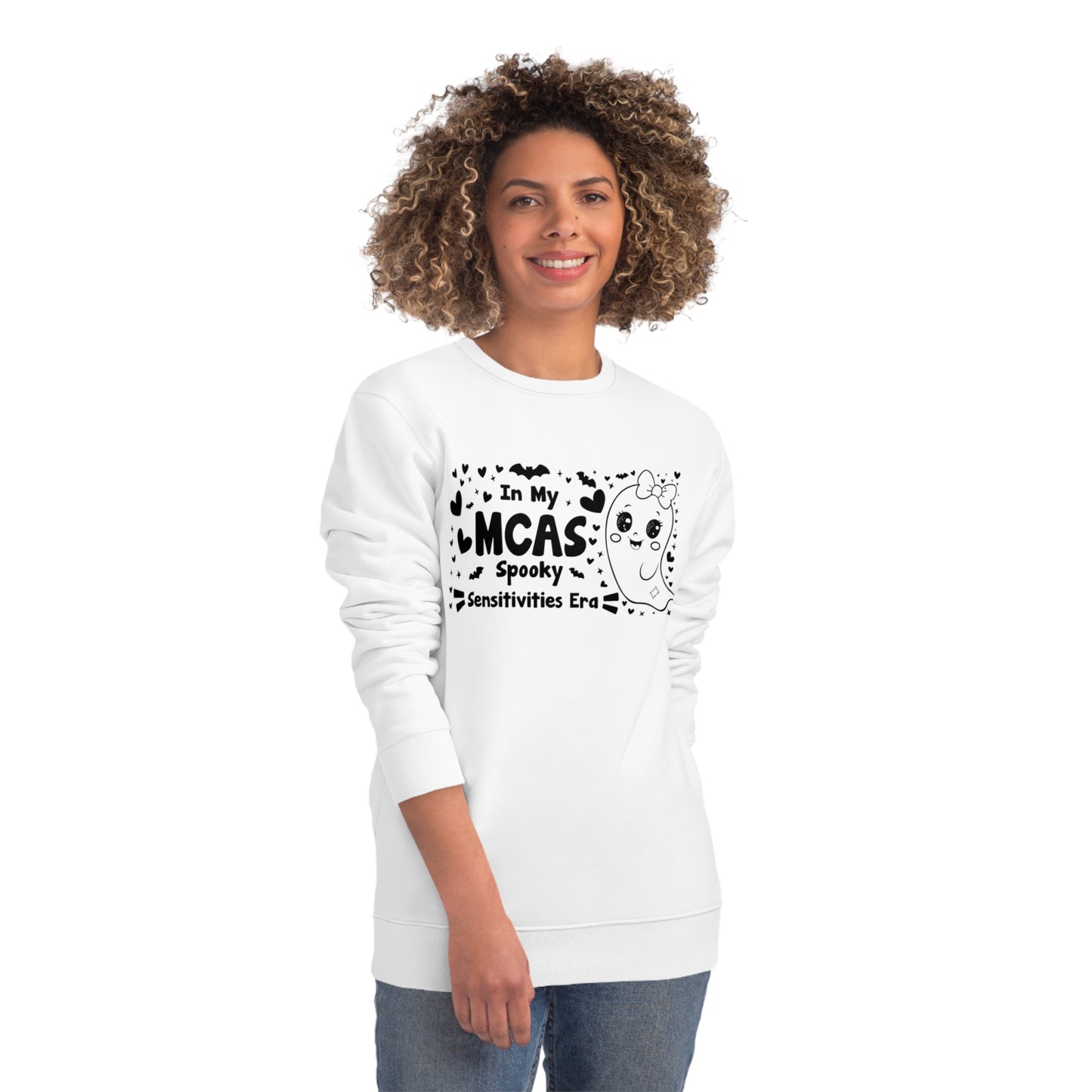 In My MCAS Spooky Sensitivities Era, Unisex Organic Sweatshirt, Printed