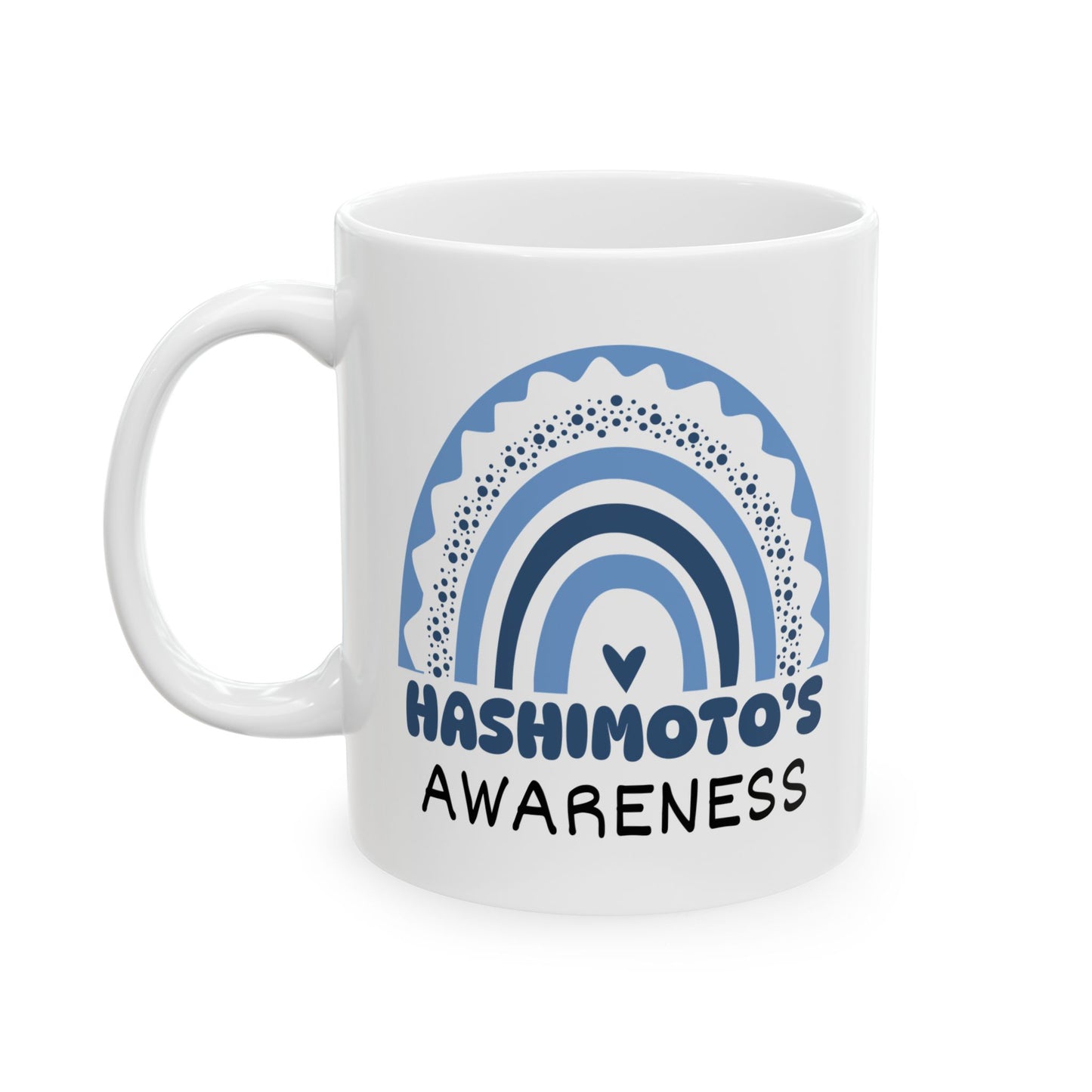 Hashimoto's Big Awareness Rainbow | Lead-free Ceramic Mug, (11oz, 15oz)