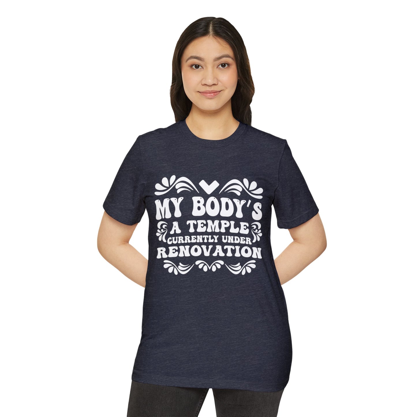 My Body's A Temple..., Unisex Organic Cotton T-shirt, Printed