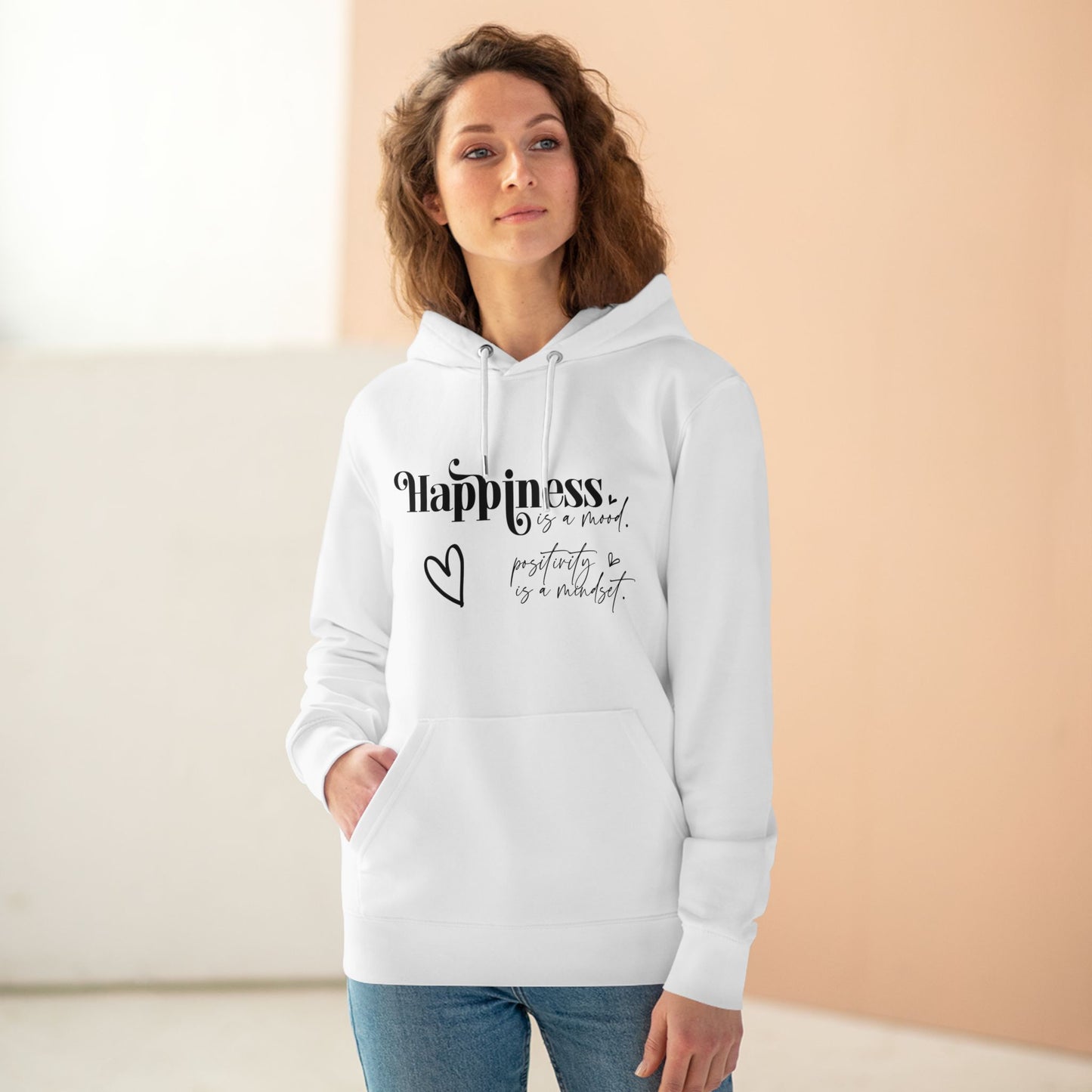 Happiness is a Mood in Pastel Aesthetic | Unisex Heavy Blend Organic Hoodie Sweatshirt