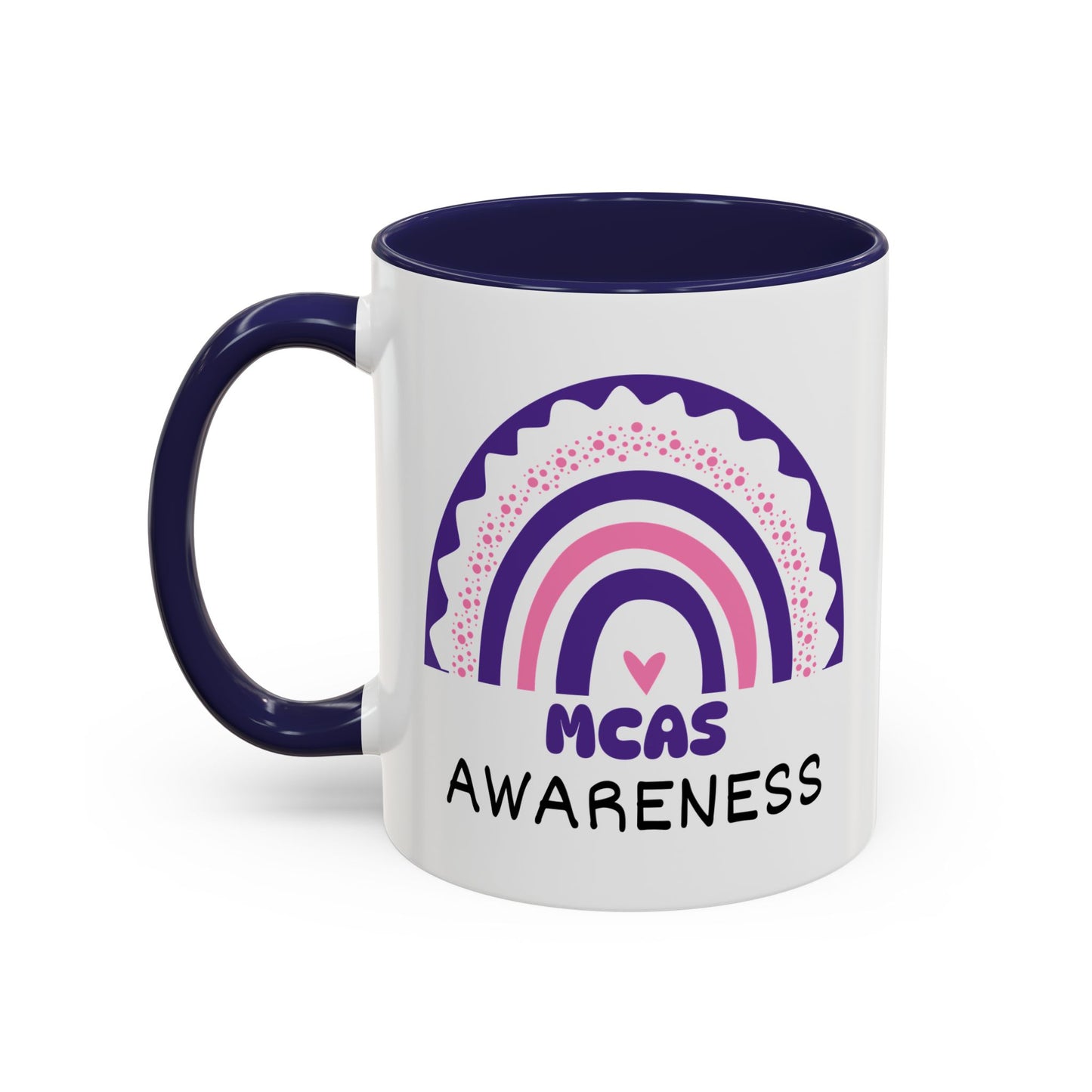 MCAS Big Awareness Rainbow | Lead-free Accent Coffee Mug (11, 15oz)