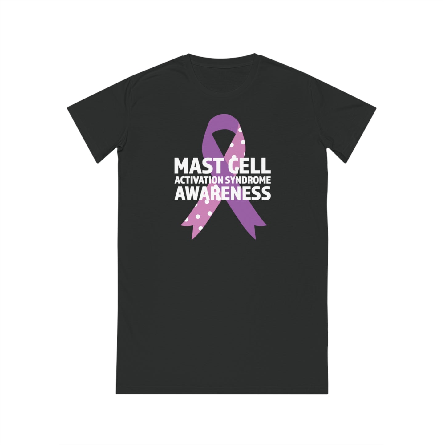 Awareness Ribbon - Mast Cell Activation Syndrome, Women's Spinner T-Shirt Dress, Printed