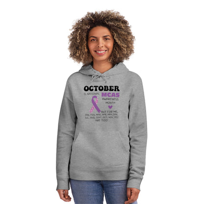 Awareness Month - Mast Cell Activation Syndrome, Unisex Organic Drummer Hoodie, Printed