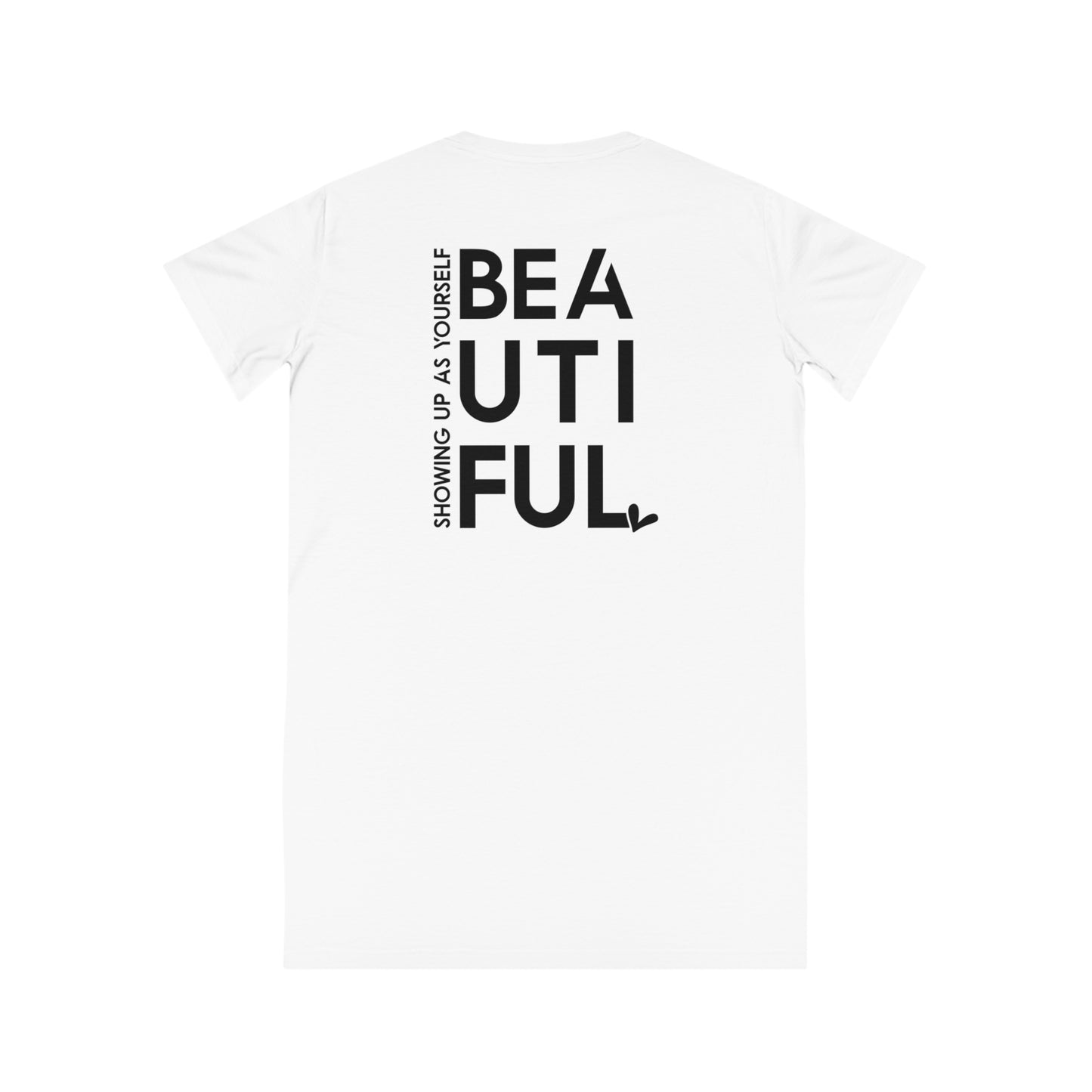 BeYOUtiful, Women's Spinner T-Shirt Dress, Printed