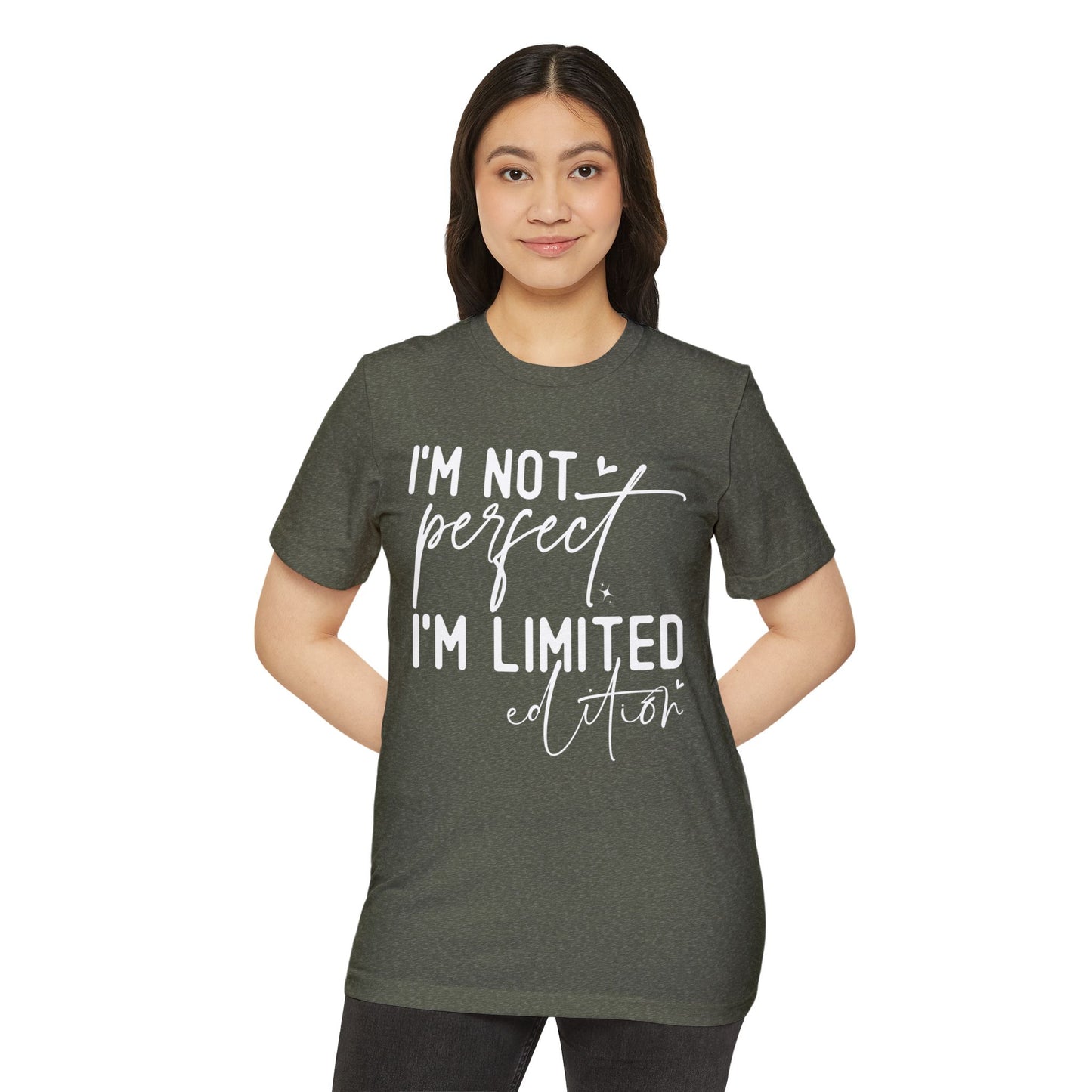 I'm Not Perfect, Unisex Organic Cotton T-shirt, Printed