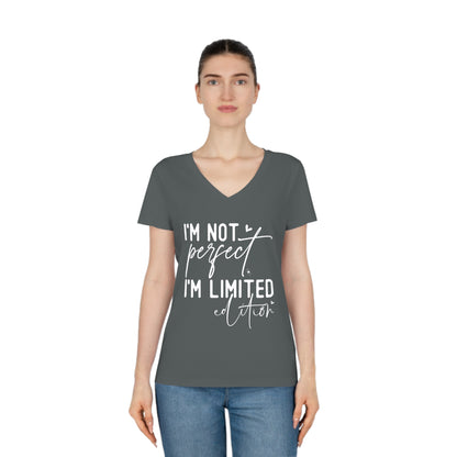 I'm Not Perfect, Women's Evoker V-Neck T-Shirt, Printed