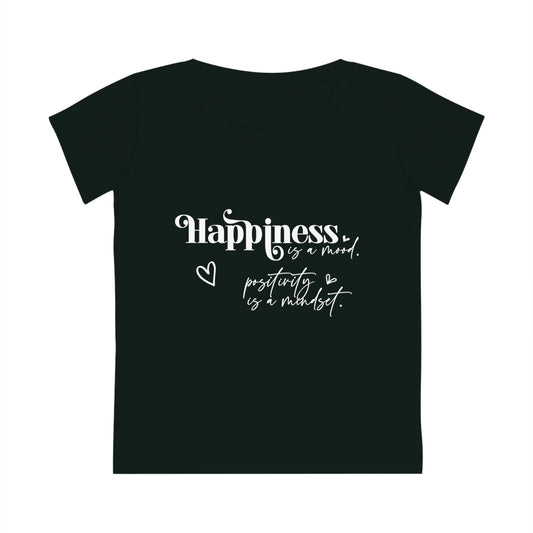 Happiness is a Mood, Women's Jazzer T-shirt (Dark), Printed