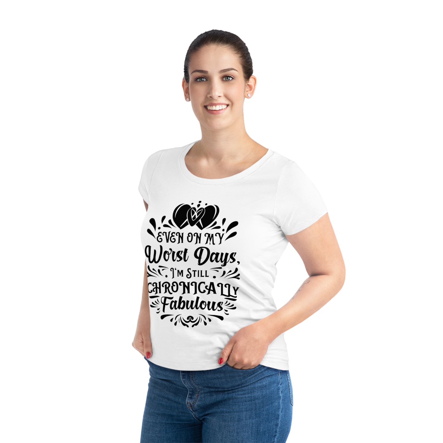 Even on My Worst Days, Women's Jazzer T-shirt (Light), Printed