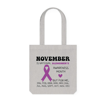 Awareness Month - Alzheimer's, Organic Tote, Printed