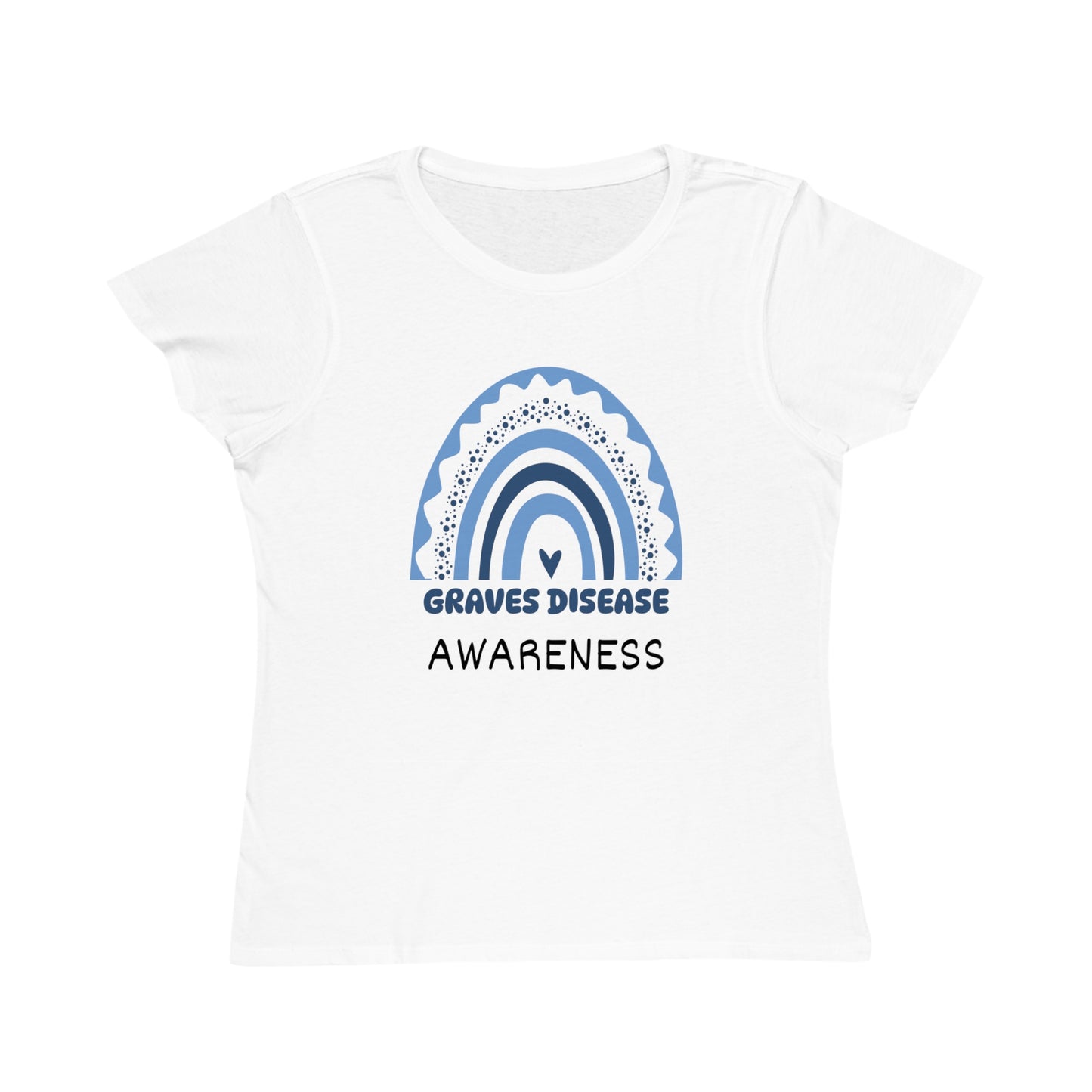 Graves Disease Big Awareness Rainbow | Women's Lightweight, Organic Classic T-shirt