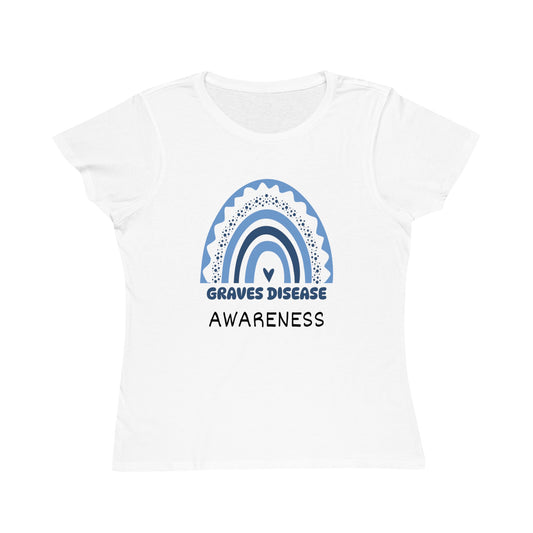 Graves Disease Big Awareness Rainbow | Women's Lightweight, Organic Classic T-shirt