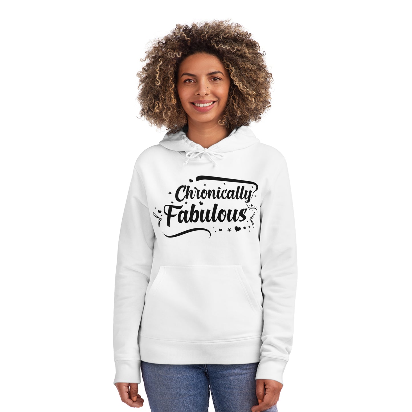 Chronically Fabulous, Unisex Organic Drummer Hoodie, Printed