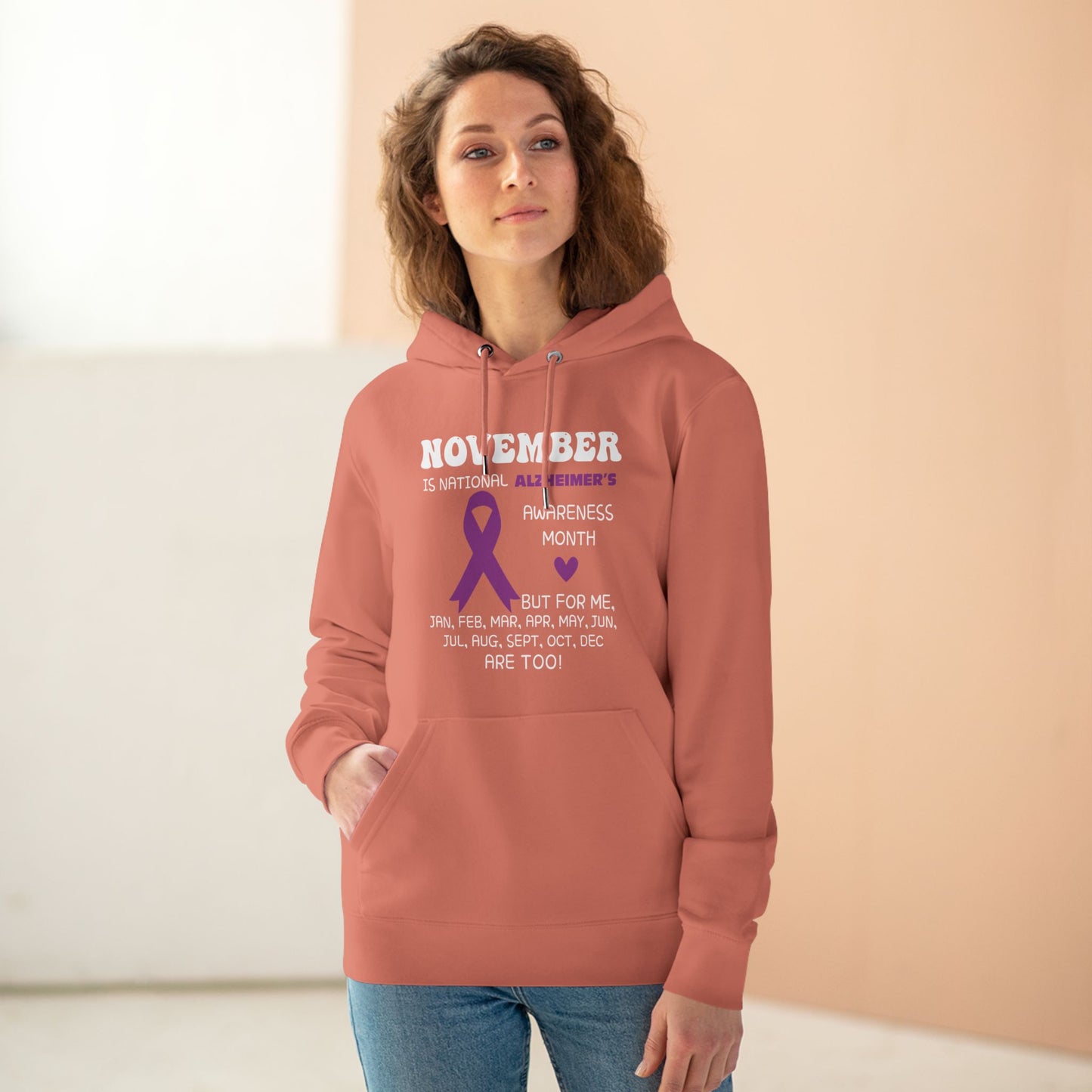 Awareness Month - Alzheimer's | Unisex Heavy Blend Organic Hoodie Sweatshirt