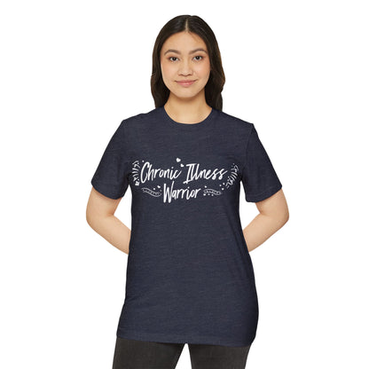 Chronic Illness Warrior, Unisex Organic Cotton T-shirt, Printed