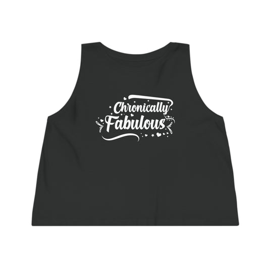 Chronically Fabulous, Women's Dancer Cropped Tank Top, Printed