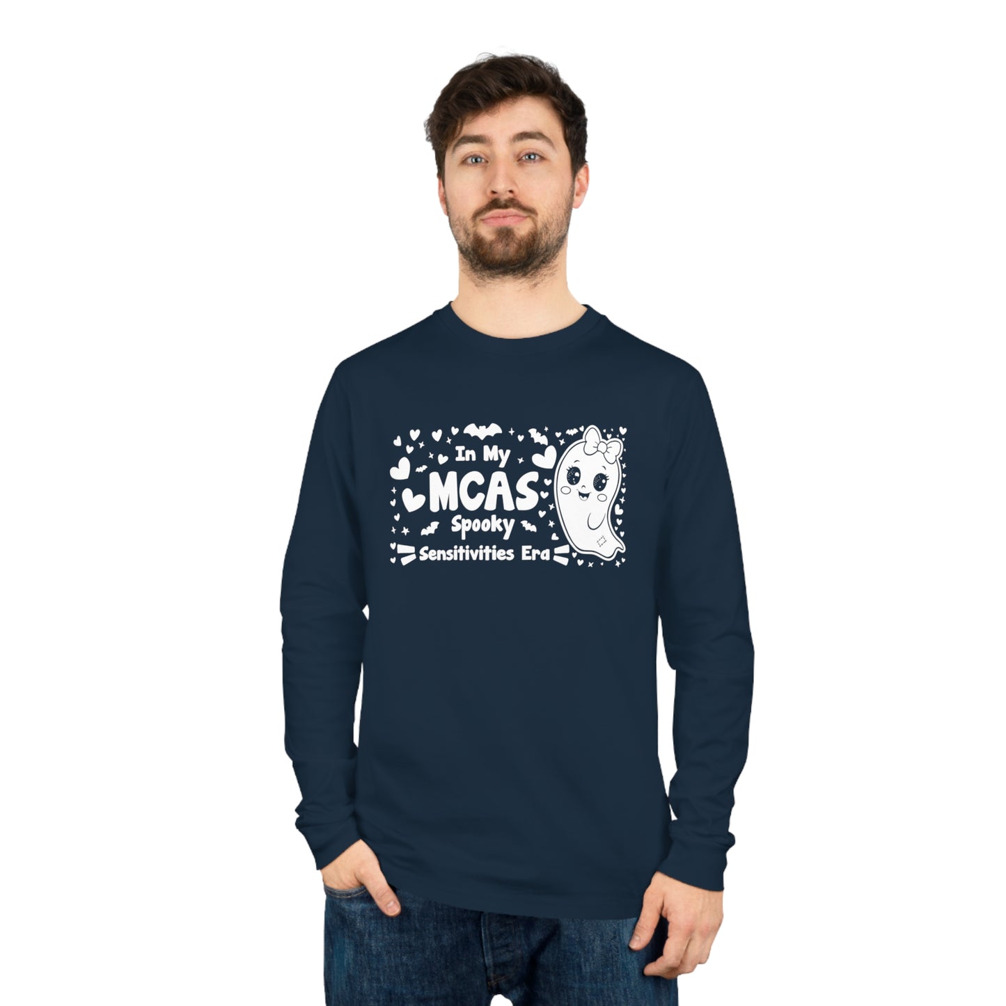 In My MCAS Spooky Sensitivities Era, Unisex Organic Long Sleeve Tee, Printed