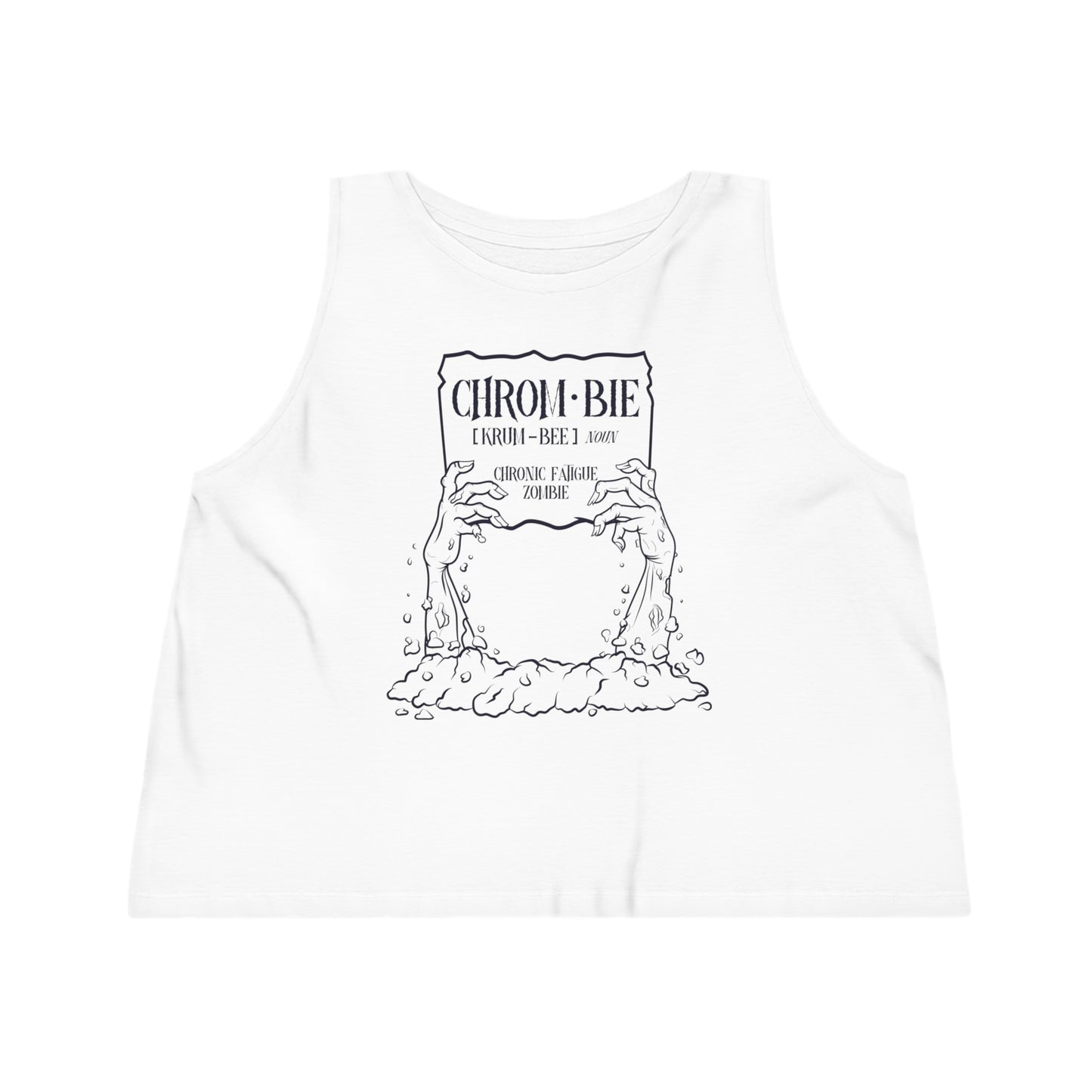 Chrombie, Women's Dancer Cropped Tank Top, Printed