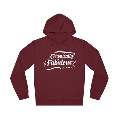 Chronically Fabulous, Unisex Organic Drummer Hoodie, Printed