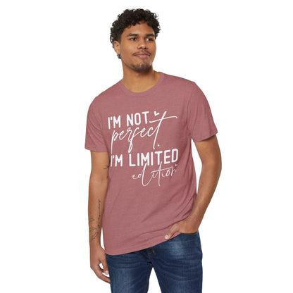 I'm Not Perfect, Unisex Organic Cotton T-shirt, Printed